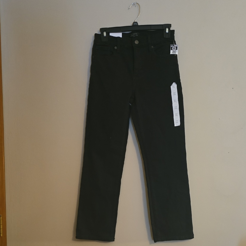 New Banana Republic Women's Size 0 Bootcut High-rise Cropped Black Jean